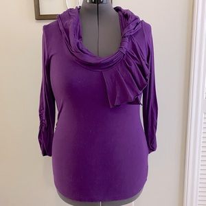 New York & Company dress shirt with bow detail